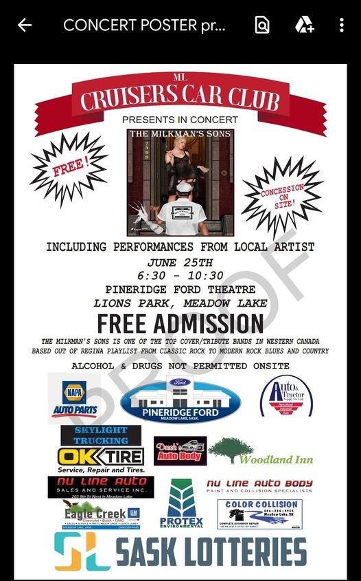 Cruisers Car Club - FREE Concert